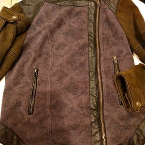 Free People leather jacket